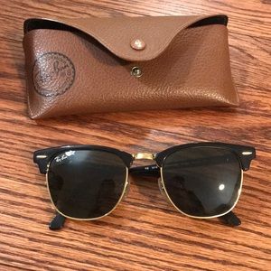 Authentic Rayban Clubmasters with case